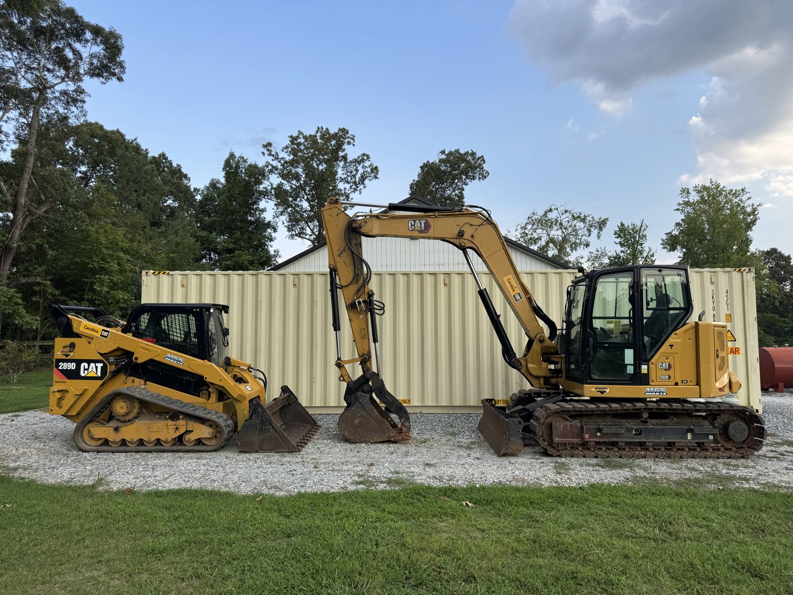 MGS Waste CAT skid steer and excavator equipment
